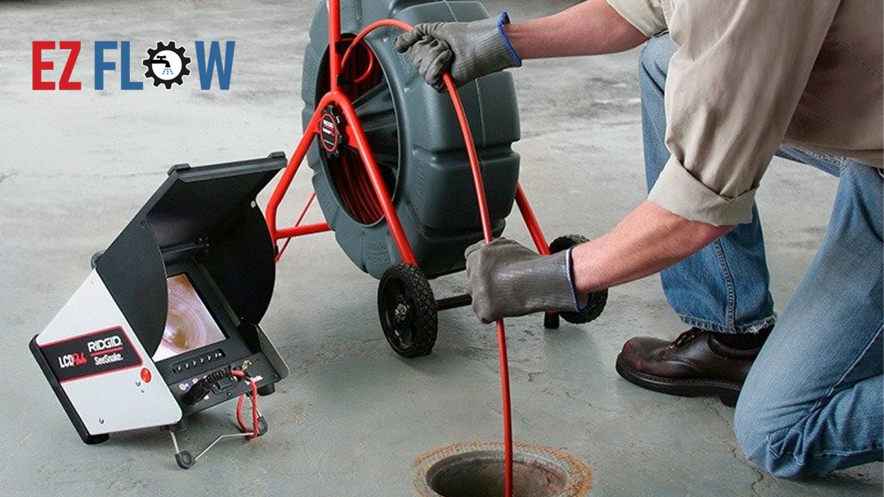Plumber clearing clogged drain in Clifton, NJ